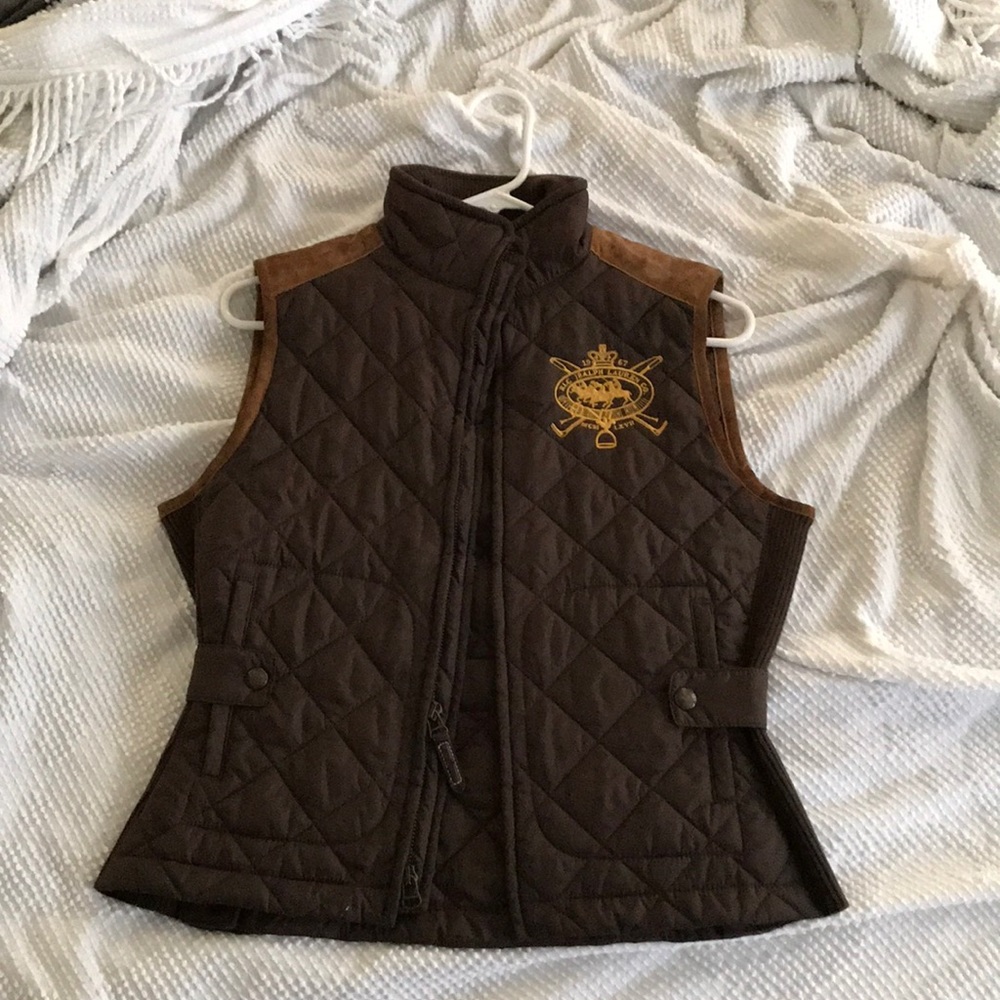 Ralph Lauren quilted crest vest